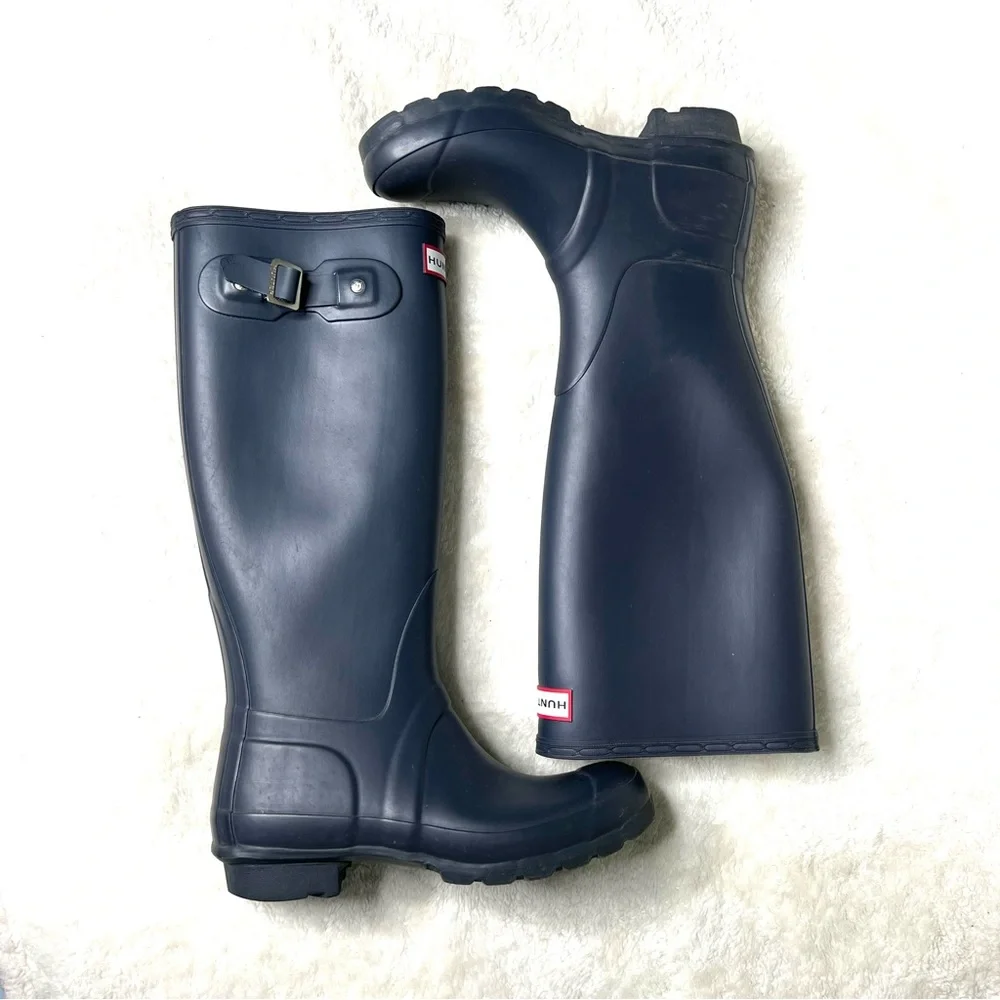 Hunter Original Tall Rain Boots Gray Size 6